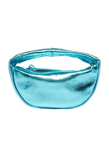 Baby Cush aquamarine metallic leather bag