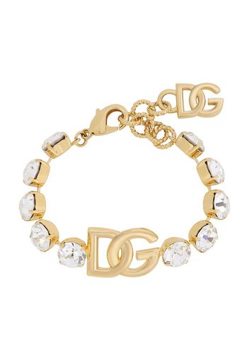 Bracelet with rhinestones and DG logo