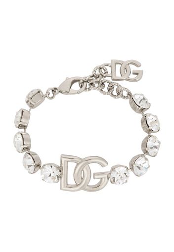 Bracelet with rhinestones and DG logo