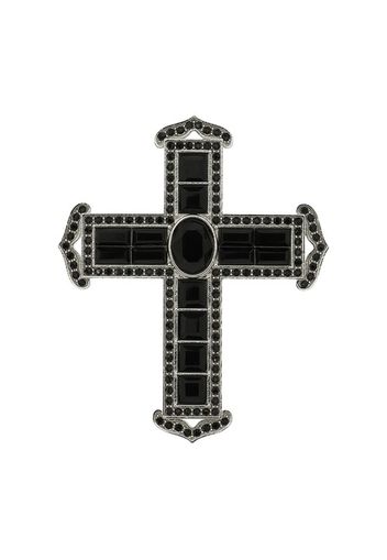 Cross ring with rhinestones