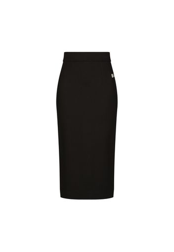 Milano rib midi skirt