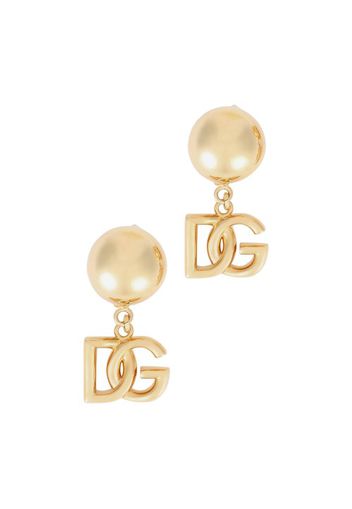 Clip-on earrings with DG logo