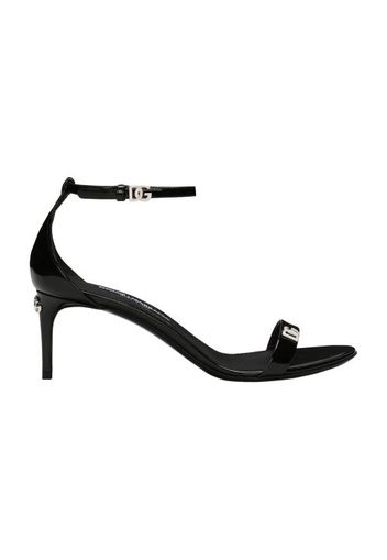 Patent leather sandals