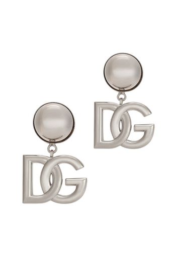 Clip-on earrings with DG logo