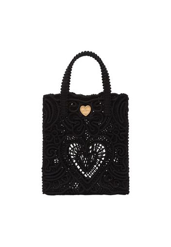 Small cordonetto lace shopper