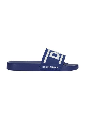 Rubber beachwear sliders with DG logo