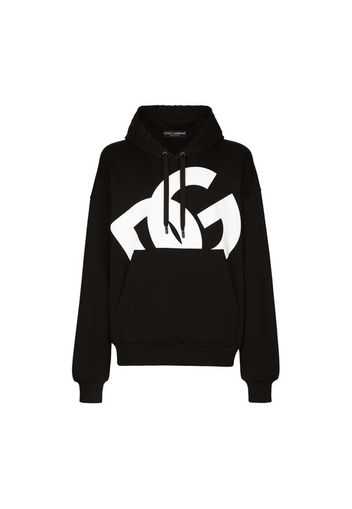 Jersey hoodie with DG print