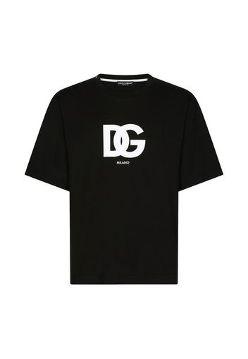 Cotton T-shirt with DG logo print