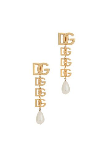 Clip-on earrings with DG logo