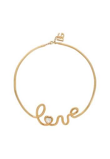 Semi-rigid necklace with "love" lettering