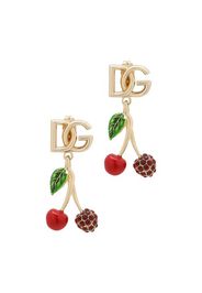 Earrings with DG logo and cherries