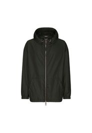 Nylon jacket with hood