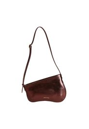 Mini curved shoulder bag