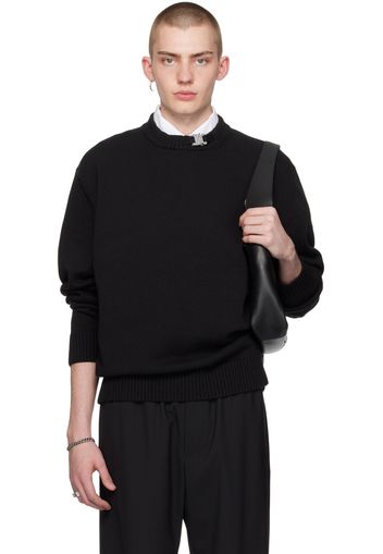 1017 ALYX 9SM Black Buckle Collar Sweater