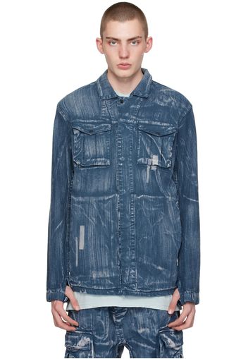 11 by Boris Bidjan Saberi Blue S1B Denim Jacket