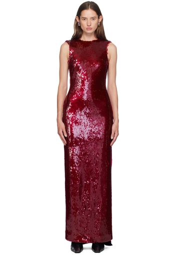 16Arlington Burgundy Simm Gown Maxi Dress