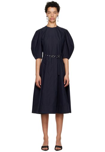 3.1 Phillip Lim Navy Belted Midi Dress