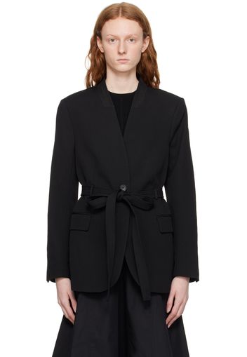 3.1 Phillip Lim Black Waist Tie Blazer