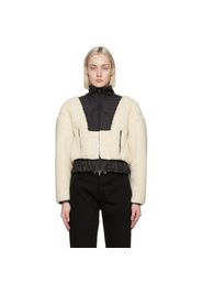 3.1 Phillip Lim Off-White Cropped Sherpa Bonded Jacket