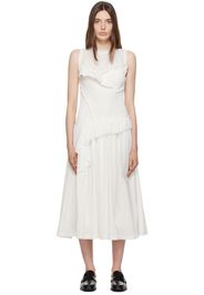 3.1 Phillip Lim White Ruffled Midi Dress