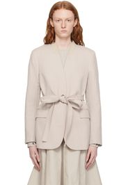 3.1 Phillip Lim Gray Waist Tie Blazer