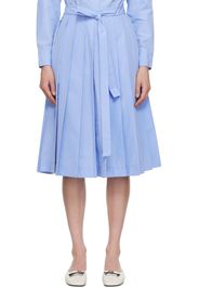 3.1 Phillip Lim Blue Belted Midi Skirt