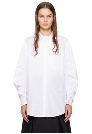 3.1 Phillip Lim White Gathered Shirt