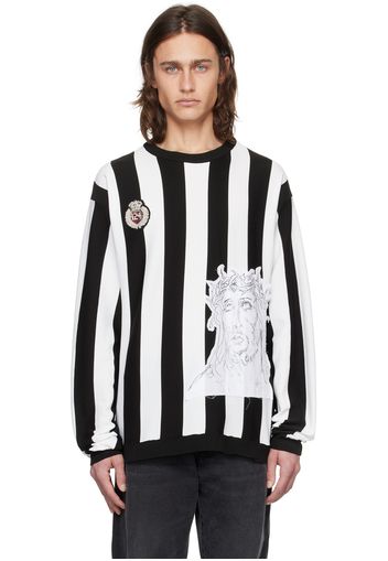 424 Black & White Striped Sweater