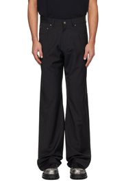 424 Black Tailored Loose Fivepocket Trousers