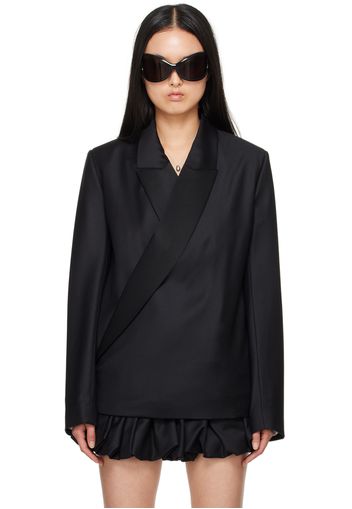 Aaron Esh Black Offset Blazer