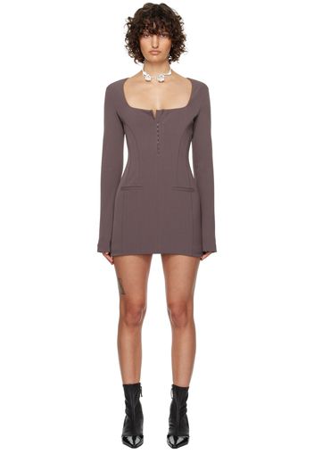 Acne Studios Purple Tunic Minidress