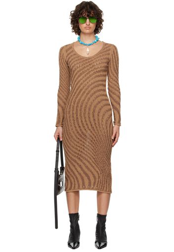 Acne Studios SSENSE Exclusive Brown Midi Dress