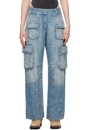 Acne Studios Blue Distressed Jeans