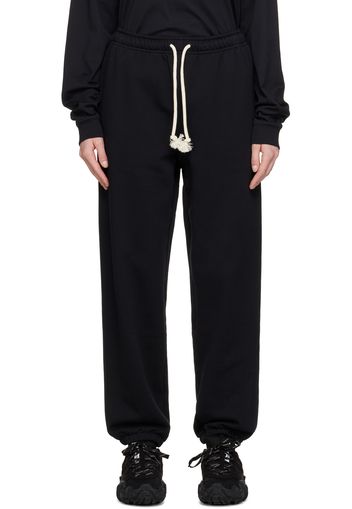 Acne Studios Black Relaxed-Fit Lounge Pants