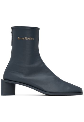 Acne Studios Blue Branded Logo Boots