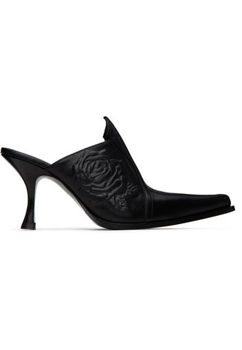 Acne Studios Black Embossed Mules