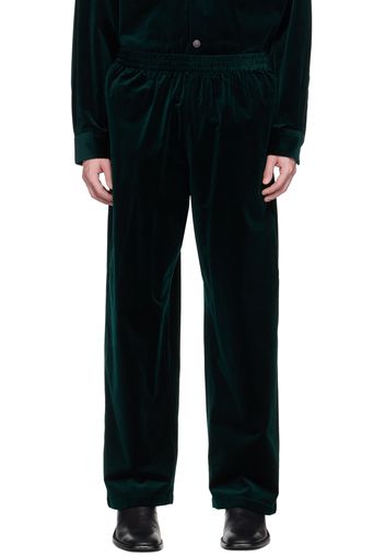 Acne Studios Green Relaxed-Fit Trousers