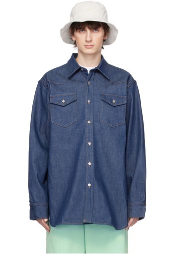 Acne Studios Indigo Button-Up Denim Shirt