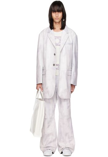 Acne Studios SSENSE Exclusive White Lambskin Blazer