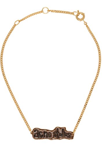 Acne Studios Gold Label Necklace