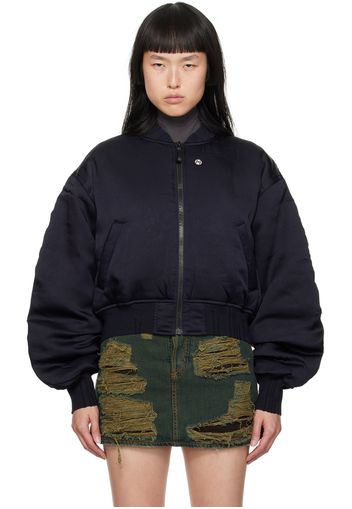 Acne Studios Black Patch Bomber Jacket