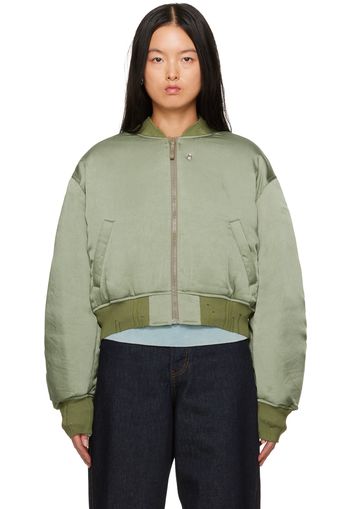 Acne Studios Green Patch Bomber Jacket