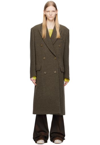 Acne Studios Taupe Double Breasted Coat