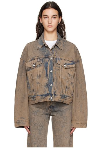 Acne Studios Pink Exaggerated Fit Morris Denim Jacket