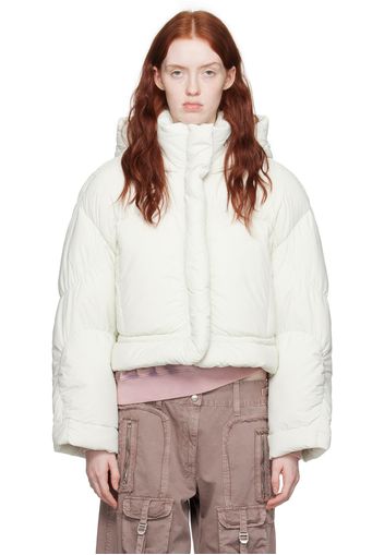 Acne Studios Off-White Hooded Down Jacket