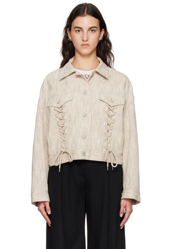 Acne Studios Beige Relaxed-Fit Jacket