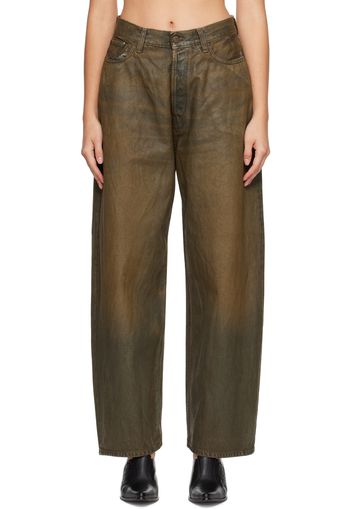 Acne Studios Brown Baggy-Fit Jeans