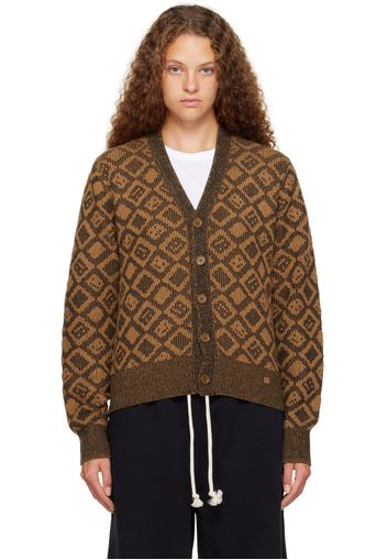 Acne Studios Brown & Black Graphic Cardigan