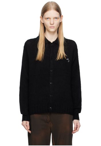 Acne Studios Black Polo Neck Cardigan