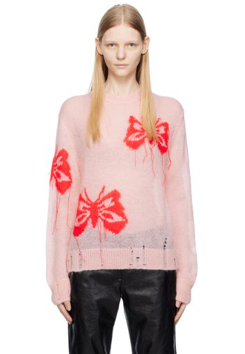 Acne Studios Pink Butterfly Sweater